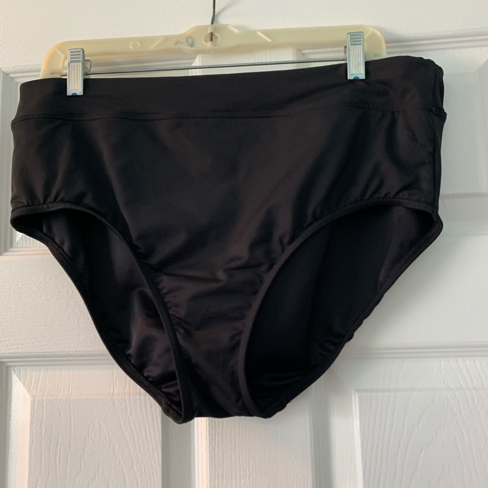 Lands End Tummy Control swim brief bottom size 14